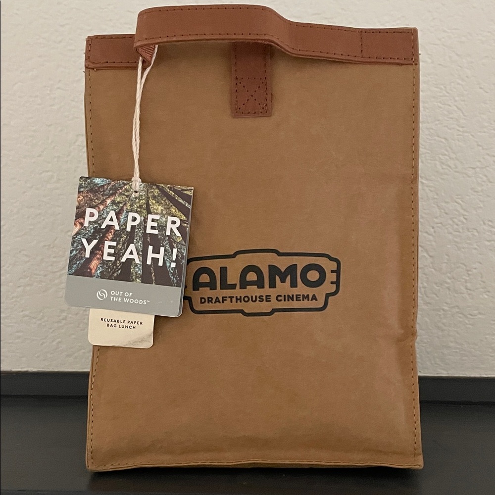 Out of the woods reusable paper lunch bag new rare austin texas memorabilia gift